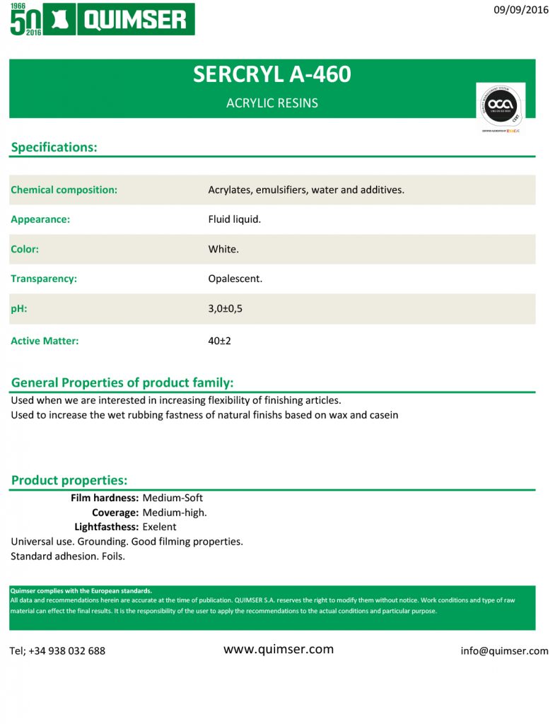 Sercryl A-460 eng