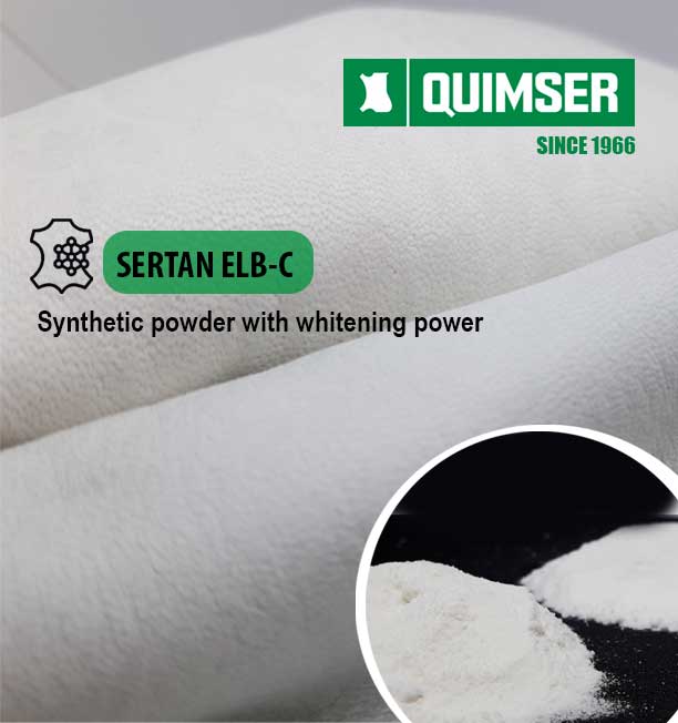 We have improved the properties of SERTAN ELB-C a synthetic powder with whitening power