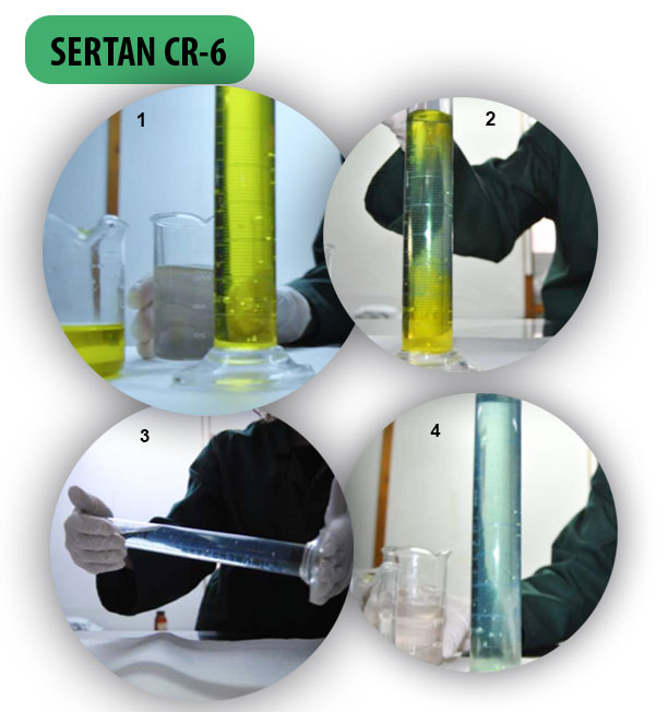 SERTAN CR-6 retanning product for Chrome VI  exhaustion and prevention
