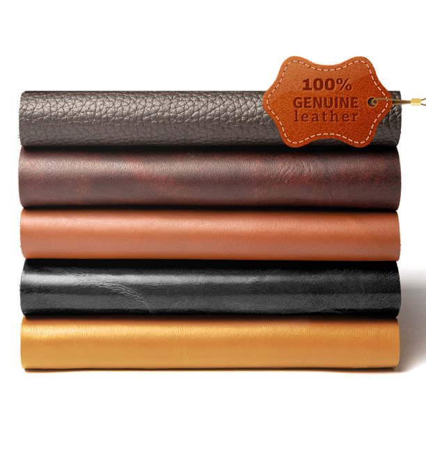 Natural leather tanned with ecological products