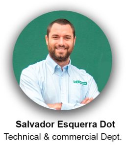 Salvador Esquerra Dot, Departamento técnico y comercial de Quimser